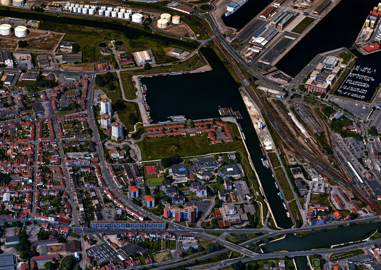 Vue aérienne sur l'Ile Jeanty